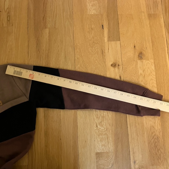 Tentree Women’s Colorblock Hoodie in Black and Brown Size Medium - Picture 9 of 10